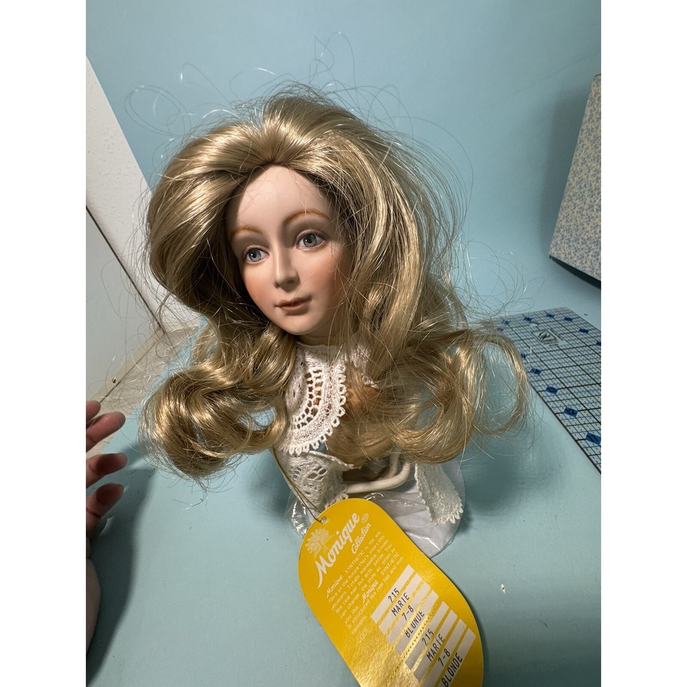 Monique Collection Marie Doll Wig Dark Blonde Curls BJD 7/8 Size 215